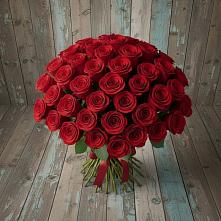 Букет 55 Красных роз Фридом #REPLACE_PRED# Кабардинской