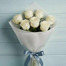 7 Белых роз Эдлесс Лав в Кабардинской Букет 7 Белых роз Эдлесс Лав в Кабардинской