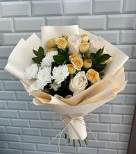 Букет цветов из:  Розы и Хризантемы в Кабардинской