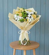 Букет цветов из:  Хризантемы и Розы #REPLACE_PRED# Кабардинской