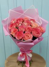 Букет 15 Розовых роз Равель в Кабардинской